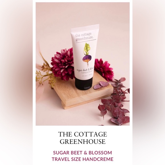 NEW RARE The Cottage Greenhouse Sugarbeet & Blossom 2PC Set - Picture 6 of 8